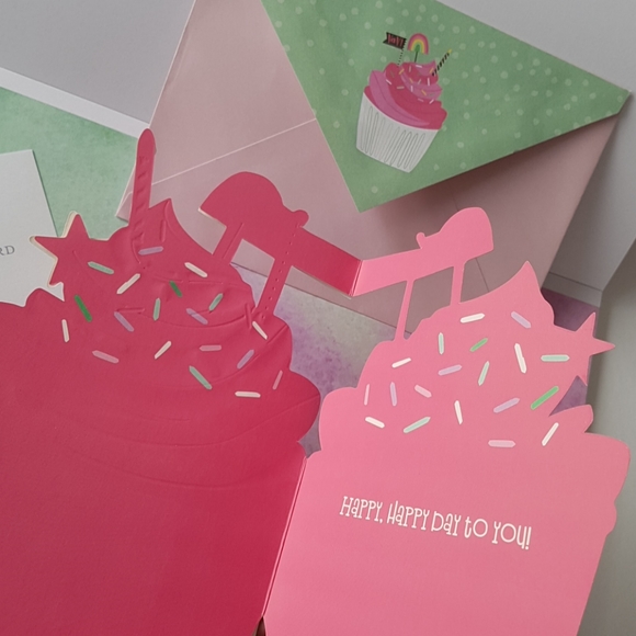 2 pcs C R Gibson Luxury Card Happy Birthday to You (1 Card with Envelope) - Picture 11 of 16